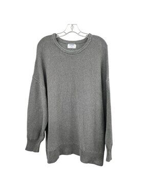 Old Navy Womens Tunic Sweater Tight Knit Gray Size XL
